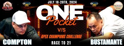 Francisco Bustamante vs Chip Compton July 18–20, 2024. - Live from the ...