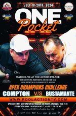 Francisco Bustamante vs Chip Compton July 18–20, 2024. - Live from the ...