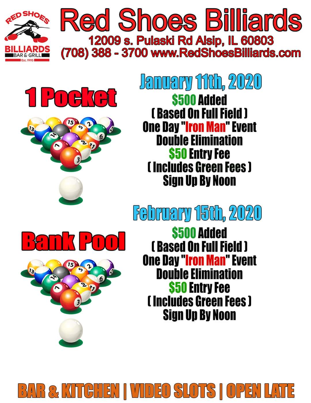 Red Shoes One Pocket Tournament