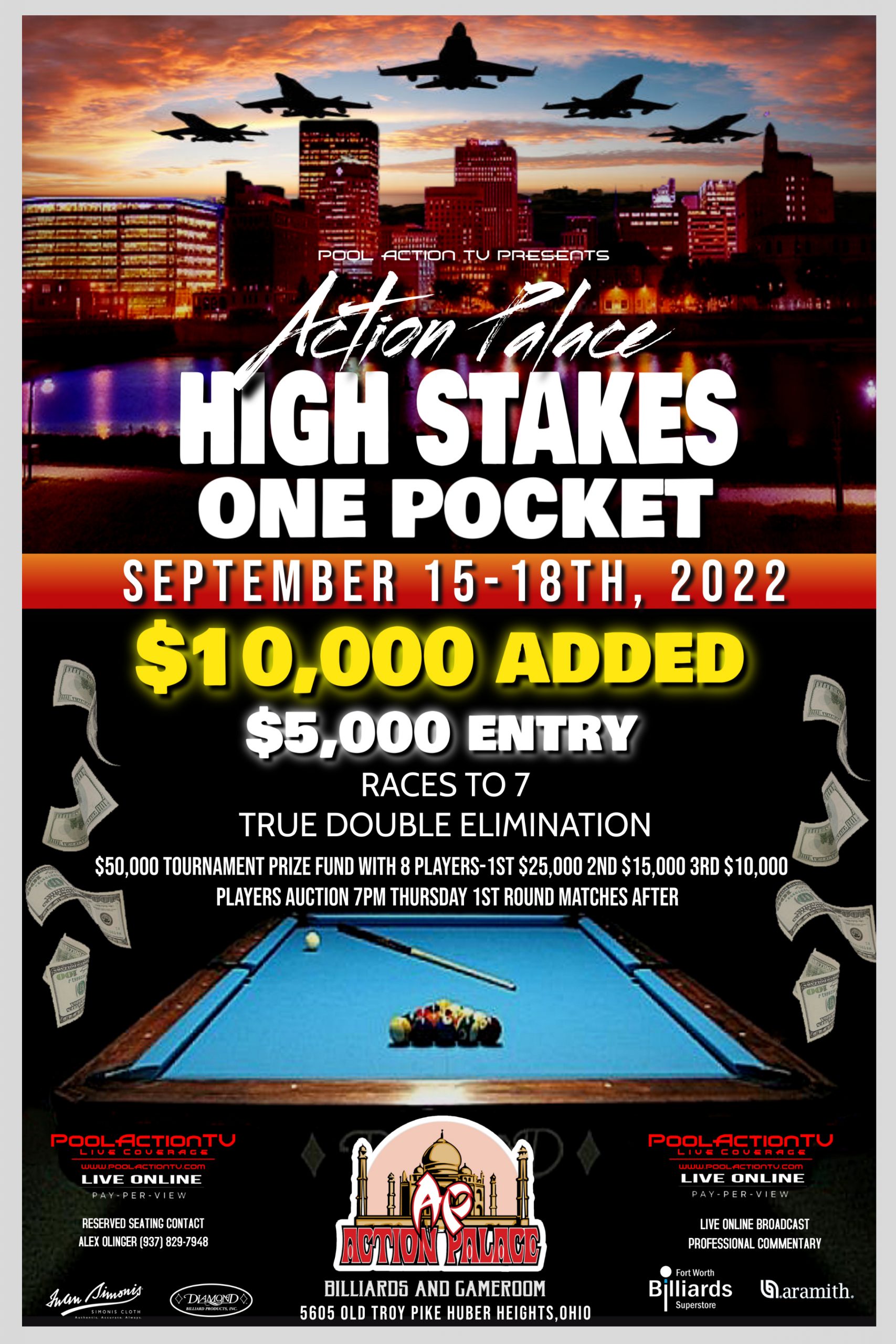 High Stakes One Pocket Tournament